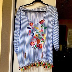 Funky peasant style shirt